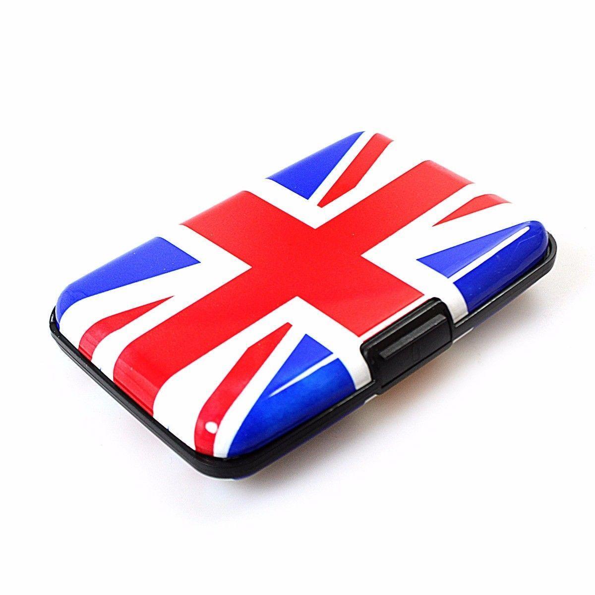 Aluminium Plastic Card Holder Wallet with Printed Design Assorted Designs 0023