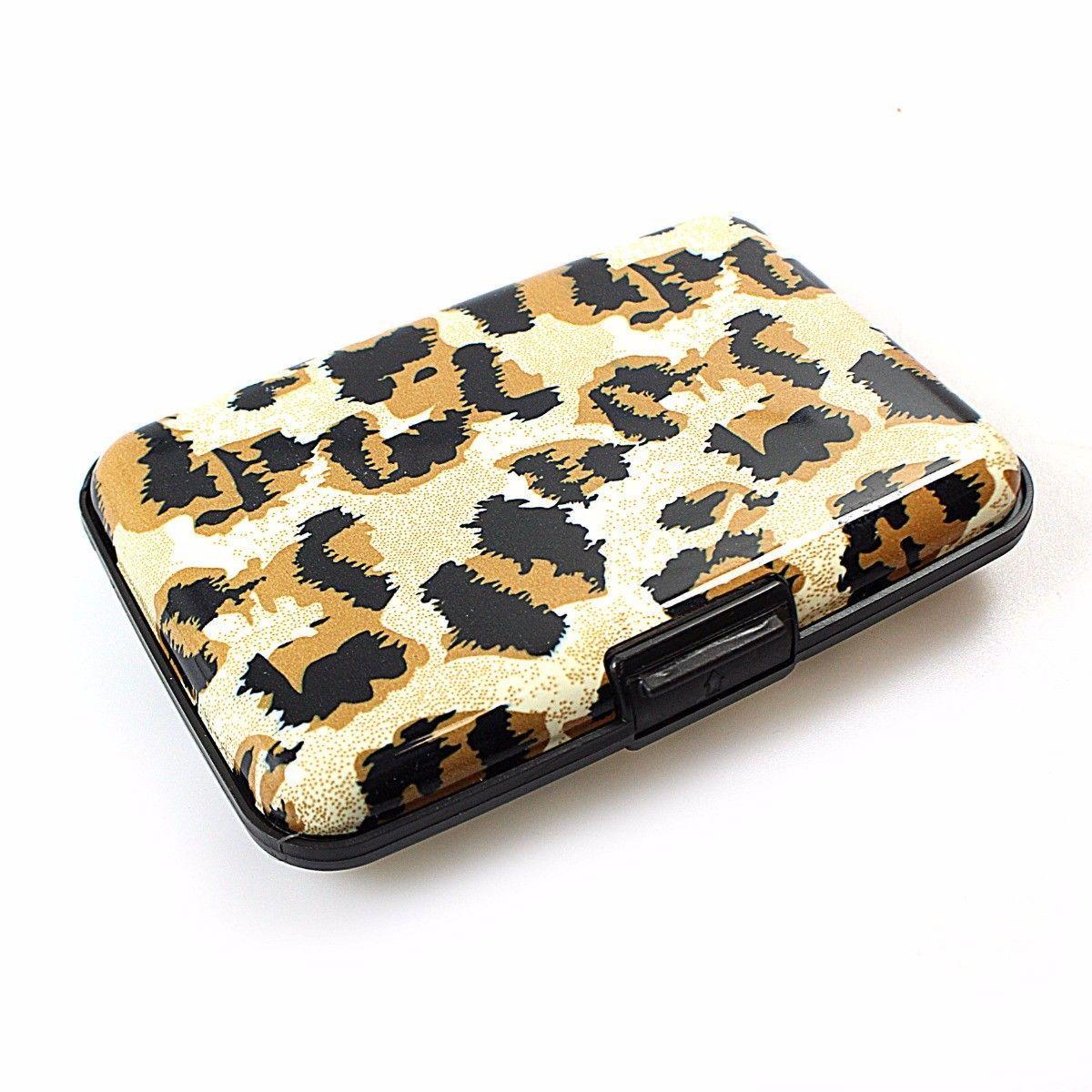 Aluminium Plastic Card Holder Wallet with Printed Design Assorted Designs 0023