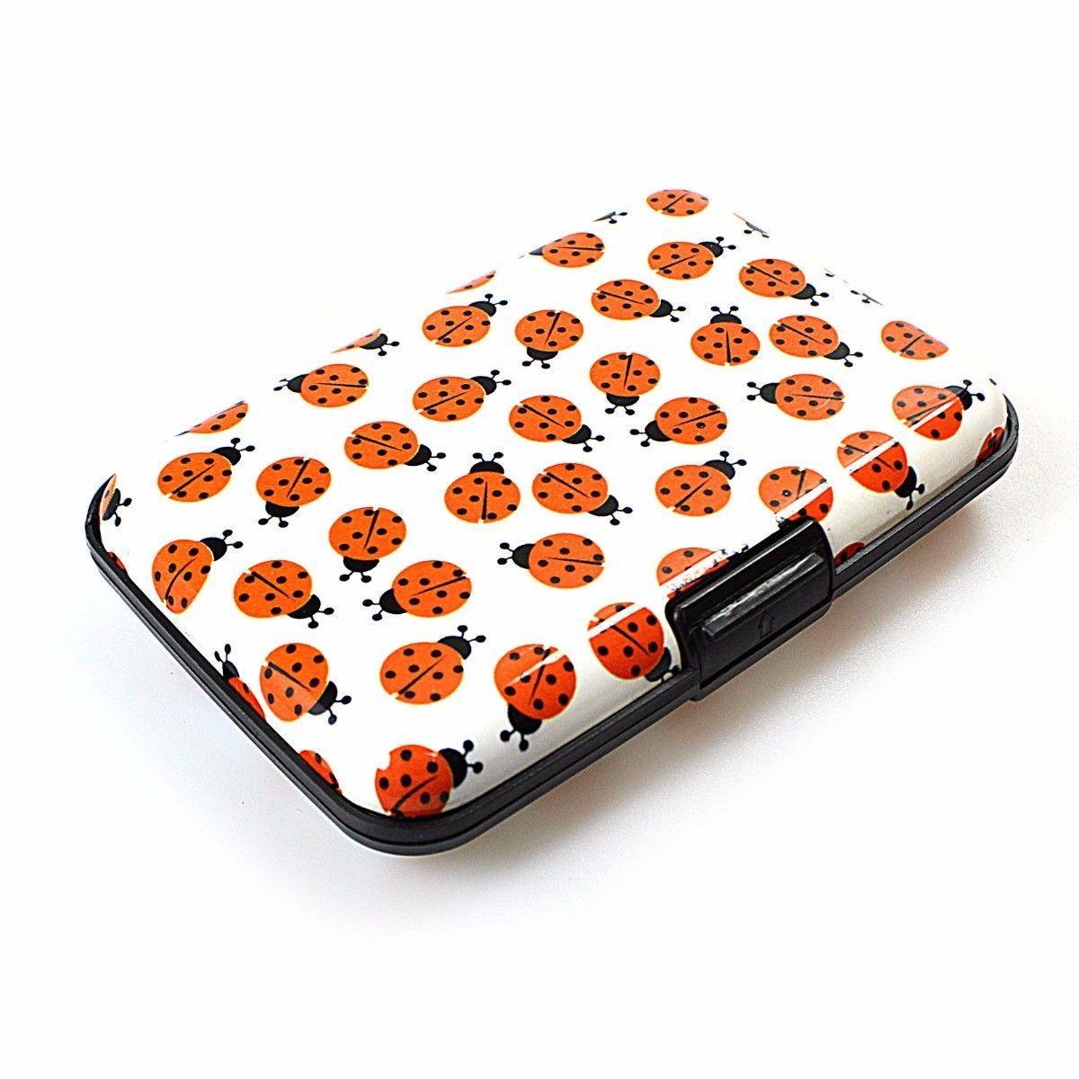Aluminium Plastic Card Holder Wallet with Printed Design Assorted Designs 0023