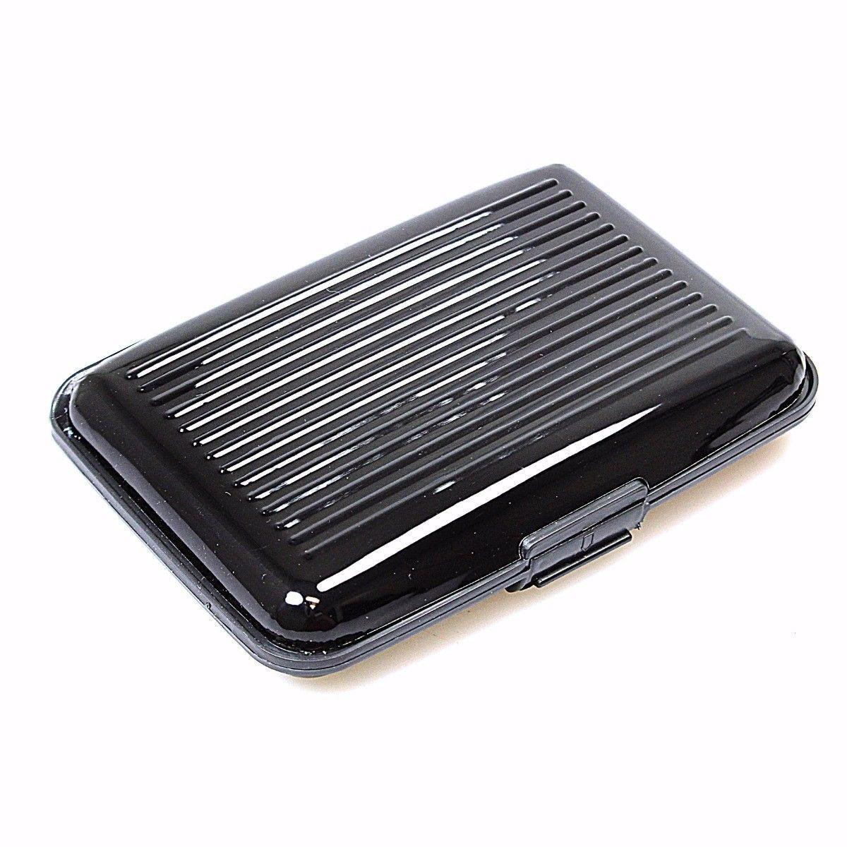 Aluminium Plastic Card Holder Wallet, Assorted Colours, SKU 0024