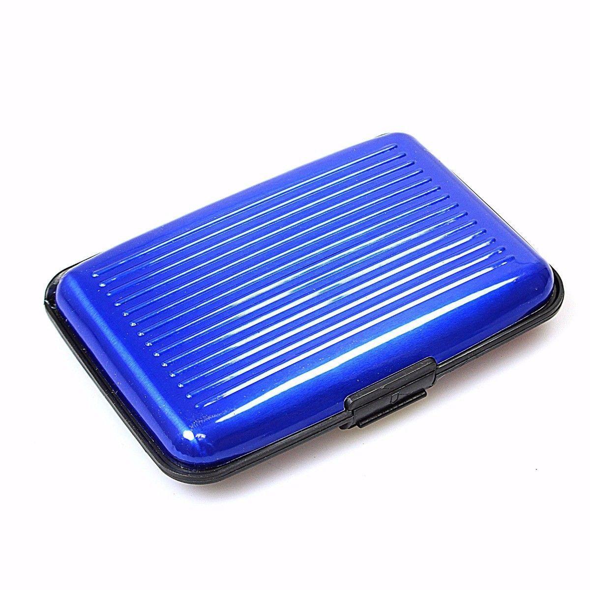 Aluminium Plastic Card Holder Wallet, Assorted Colours, SKU 0024