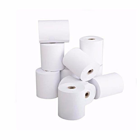 White Thermal Receipt Paper Roll 5.5cm for Cash Register &amp; Card Machines – Pack of 10, SKU 4319