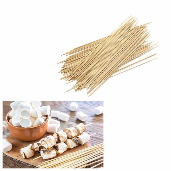 Pack of Wooden Bamboo BBQ Skewers Sticks 35cm 5682