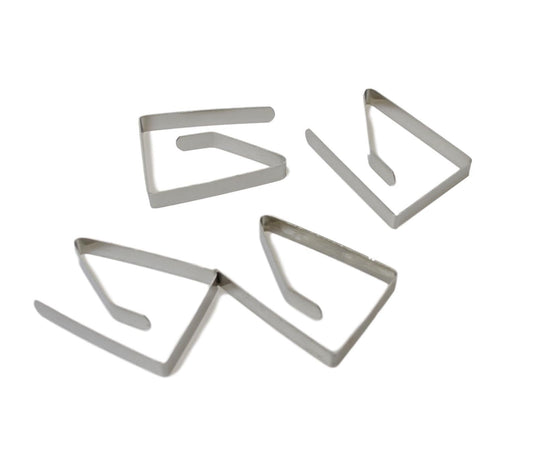 Stainless Steel Table Cloth Clips 4.5 x 4.5 x 1.8 cm Pack of 4 5718 A