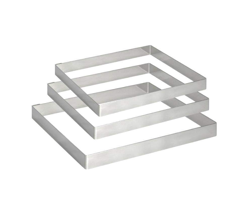 Stainless Steel Cake Baking Tool Rectangle Mould 25cm  20cm  15cm  5917