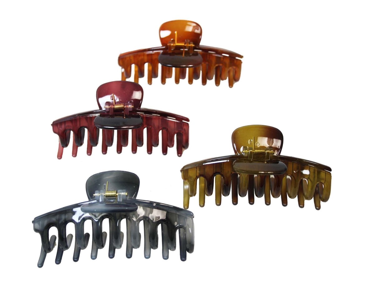Plastic Hair Claw Clip 12 cm Assorted Colours 5982