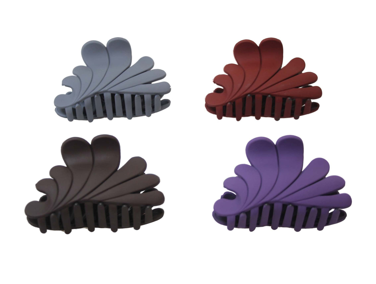 Ladies' Women's Matte Hair Claw Clip 8 cm Assorted Colours and Designs 5985