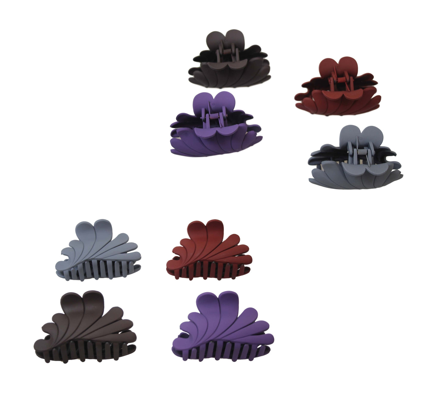 Ladies' Women's Matte Hair Claw Clip 8 cm Assorted Colours and Designs 5985