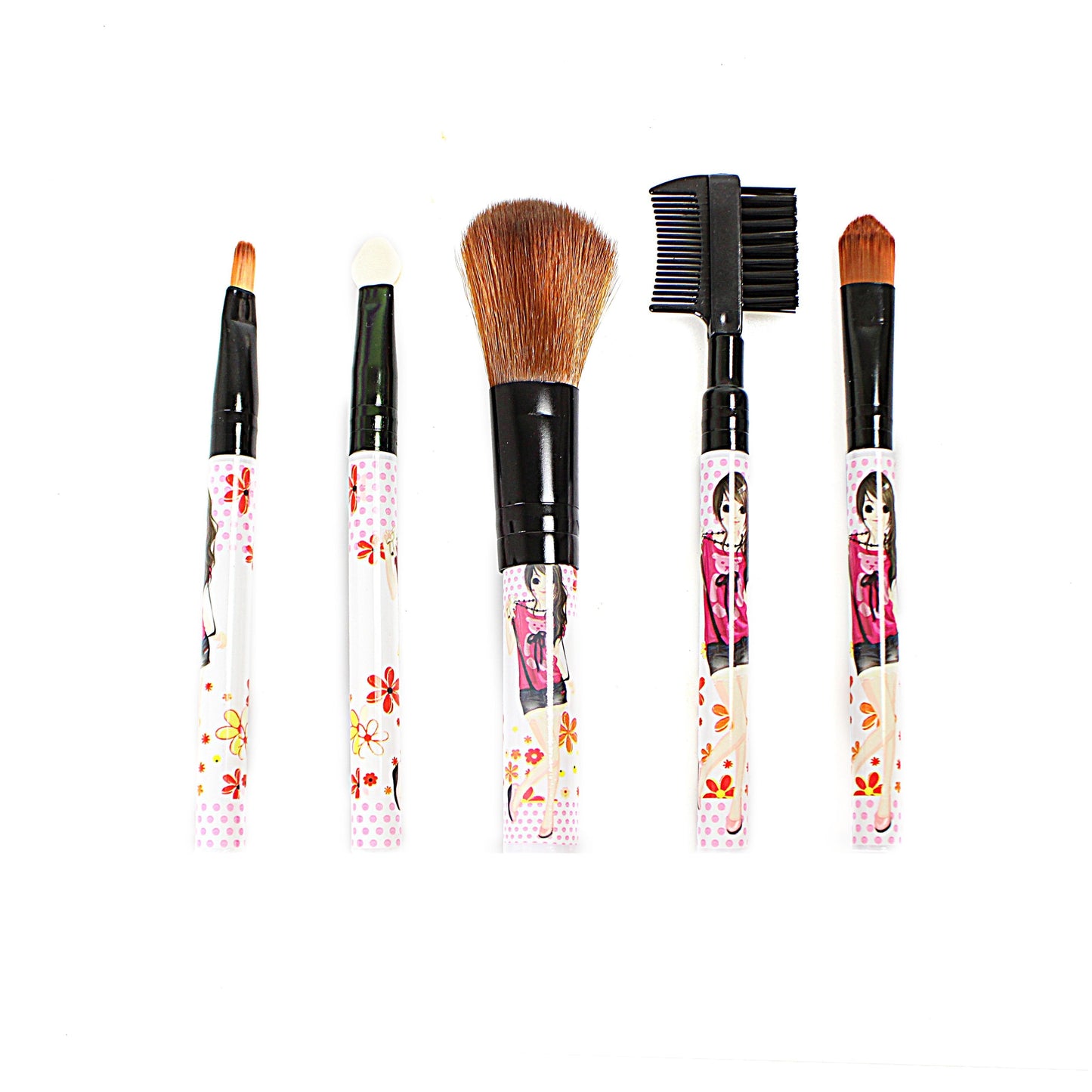 Makeup Cosmetic Brush Set of 5 Assorted Designs 2236