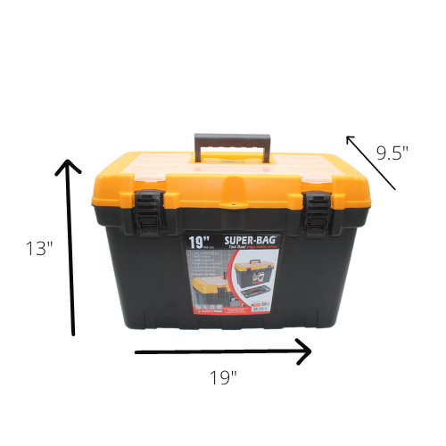 Mega Tool Box 19" With Carry Handle Diy Home ASR2080 ASR2013