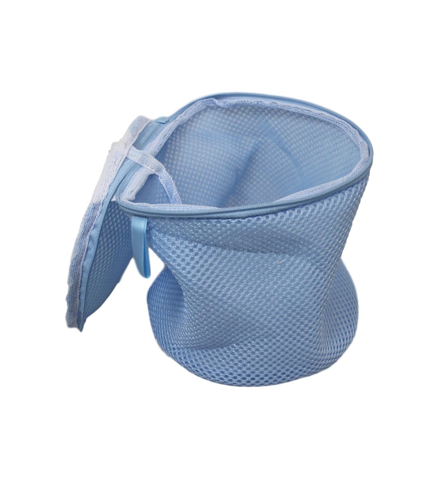 Protective Zipped Round Mesh Washing Laundry Clothes Bag 16 x 16cm Assorted Colours 6089