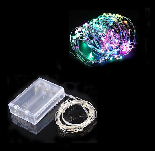 LED Christmas Fairy Light String Battery Operated 5M Multicolour 8086