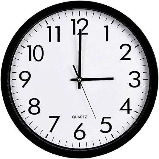 Standard Round Wall Clock 24 cm Assorted Colours 6987