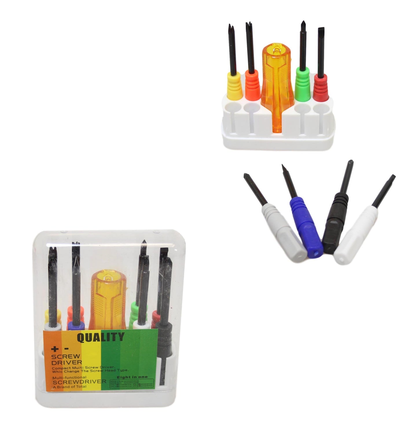 Assorted Precision Screwdriver Set  Indoor Outdoor Builders DIY Screw Set 8 Pack 6201