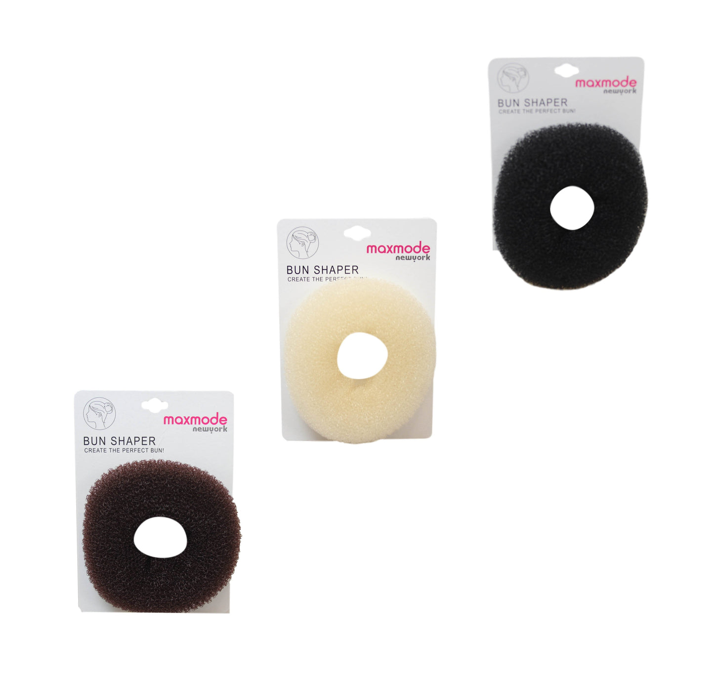 Mesh Hair Bun Styler Donut Former Ring 10cm Assorted Colours 6235