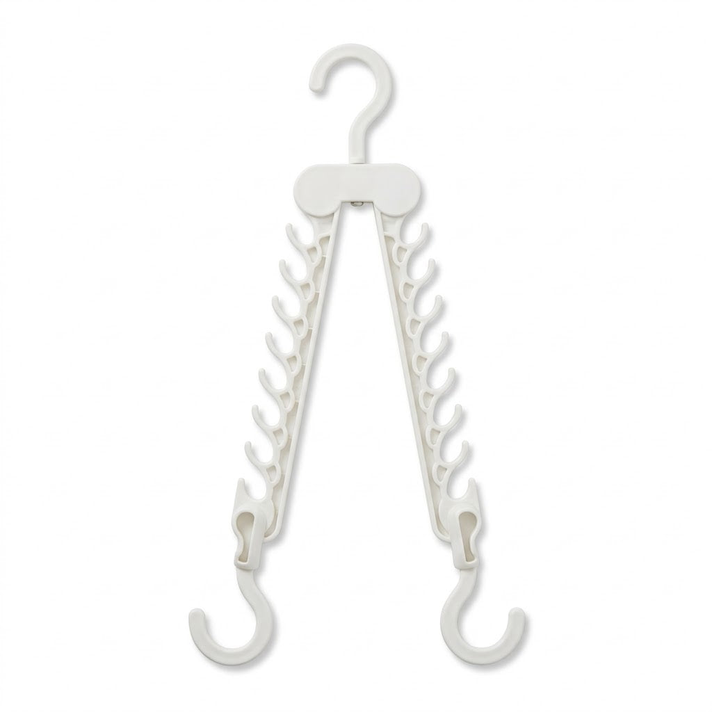 Space-Saving Vertical Wardrobe Hanger with Multifunctional Clips – 45 x 12 x 2cm, 164g, SKU8167