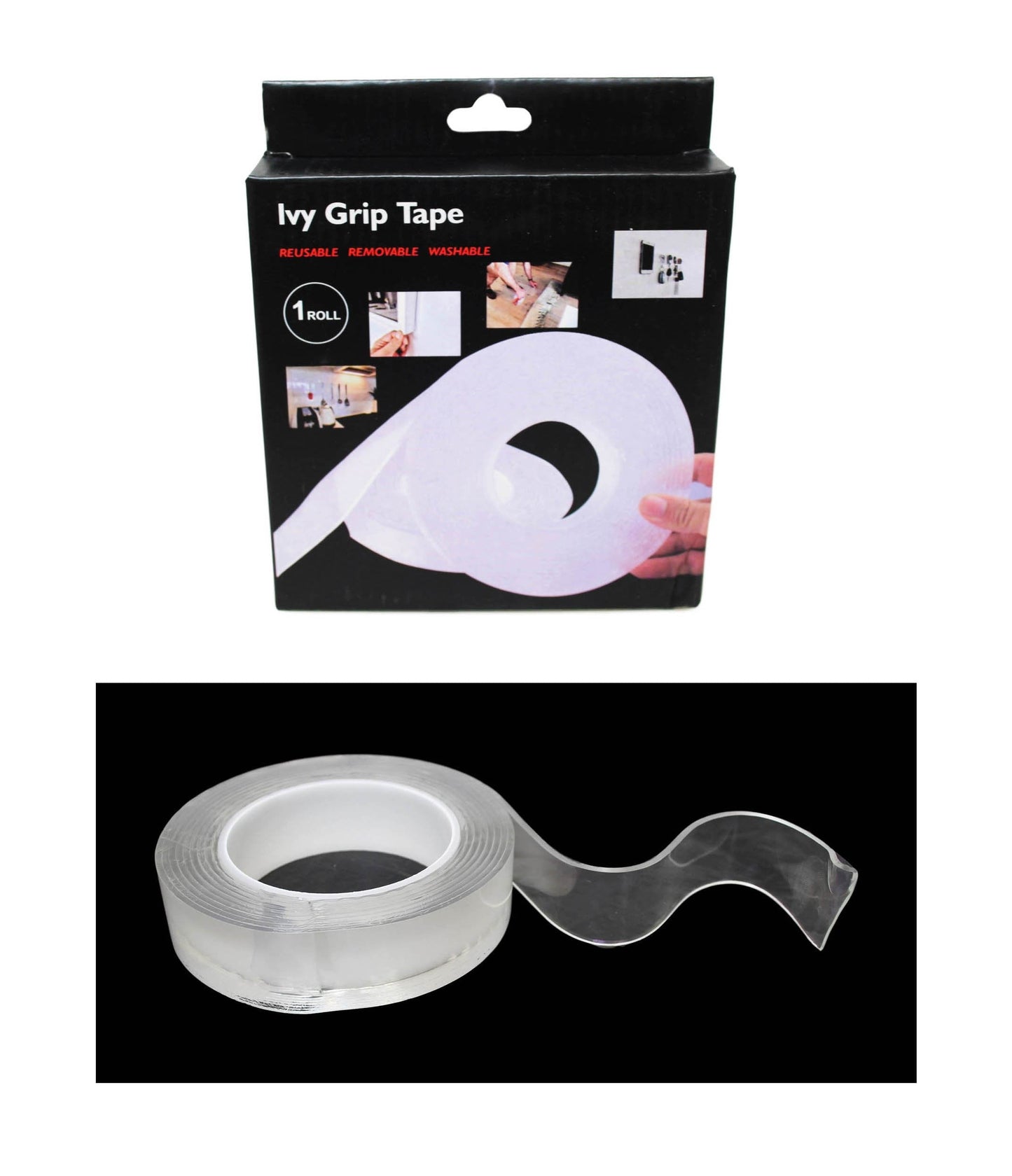 Clear Double Sided Ivy Nano Grip Tape Roll 6306