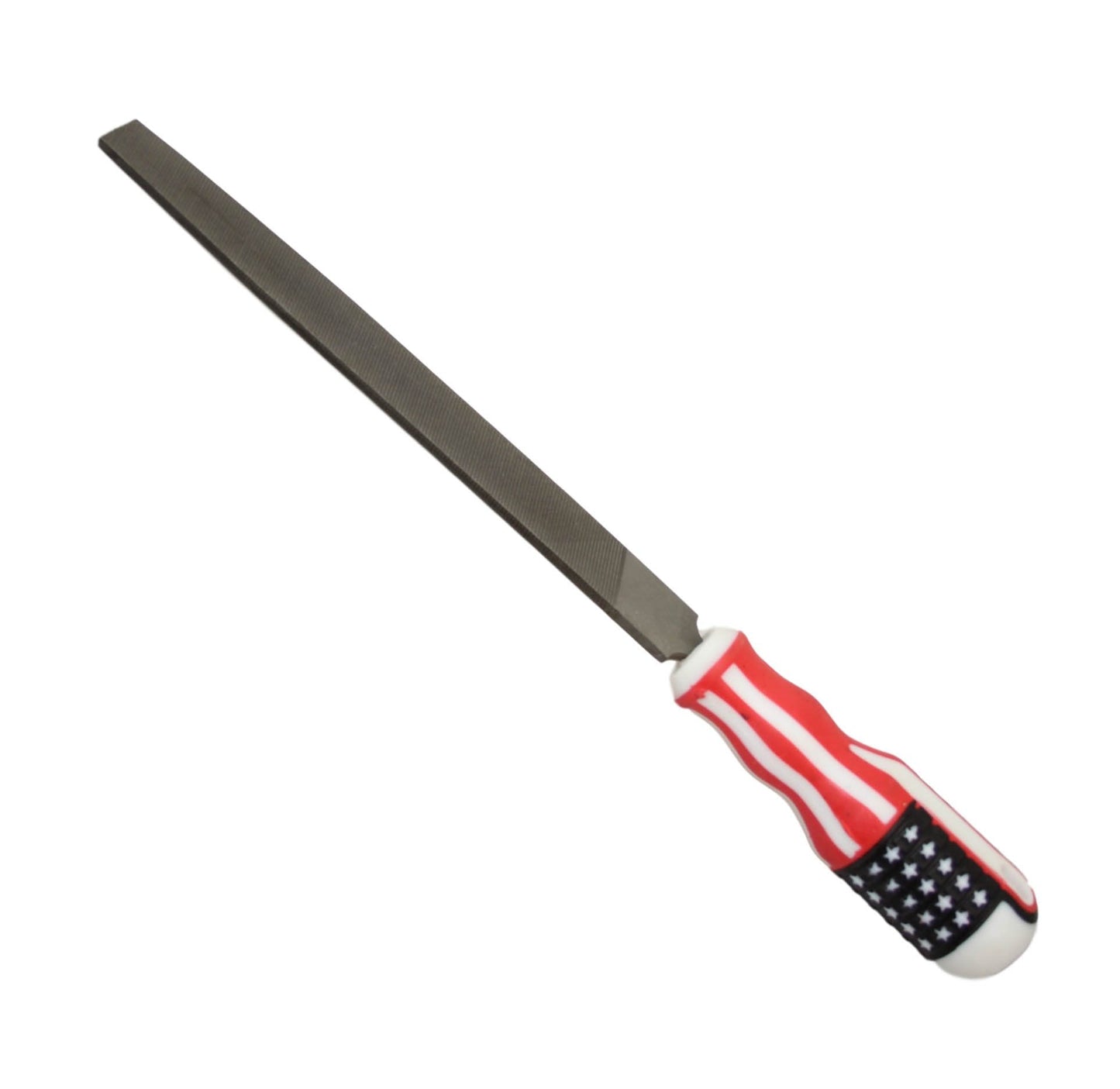 Silverline Ceramic Enamel Chrome Limescale Stain Remover Long File 8''200mm (Parcel Rate) 6361