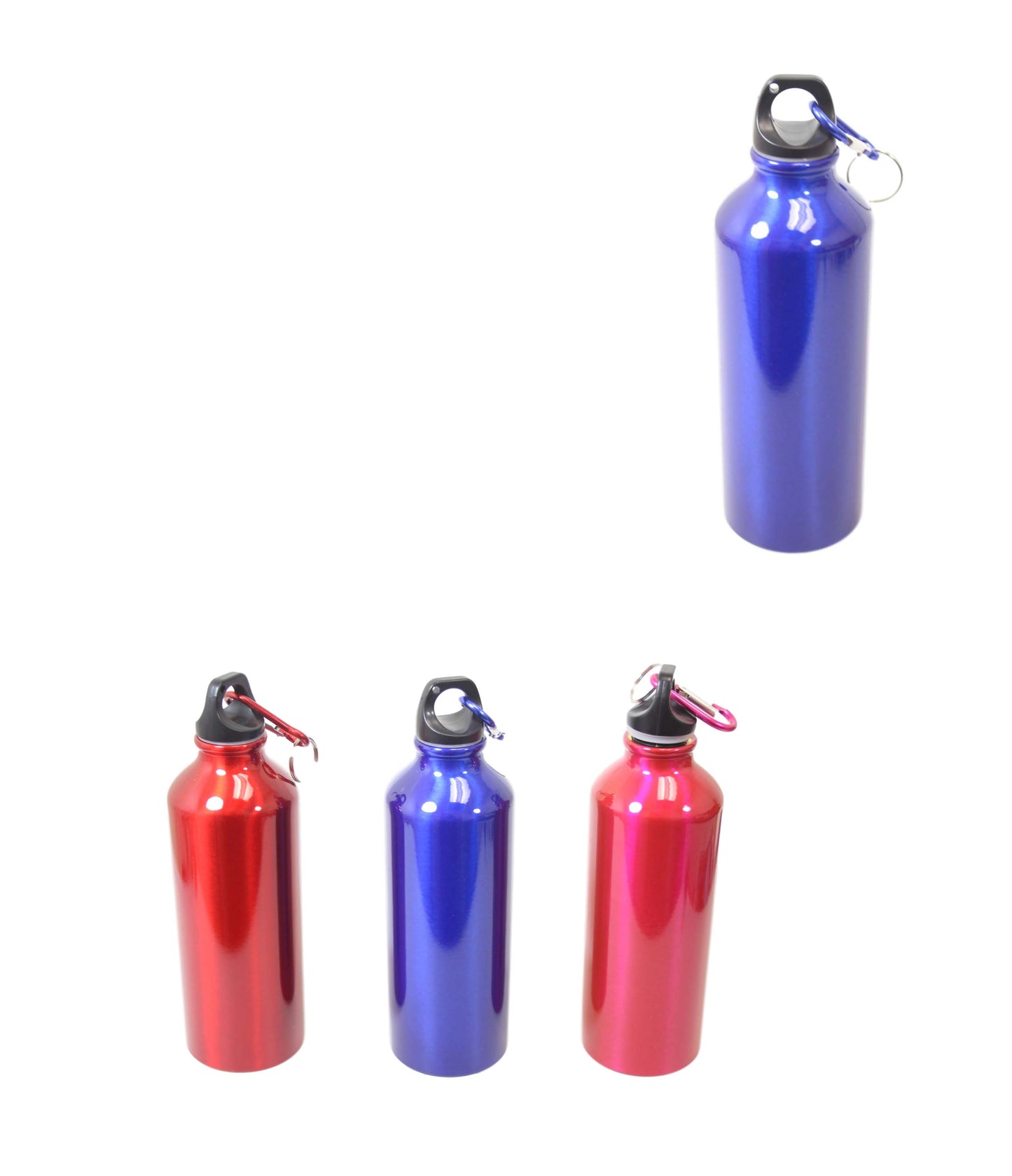 Metal Gym Sports Water Drinking Bottle 18 x 6.5 cm Assorted Colours 6485 A