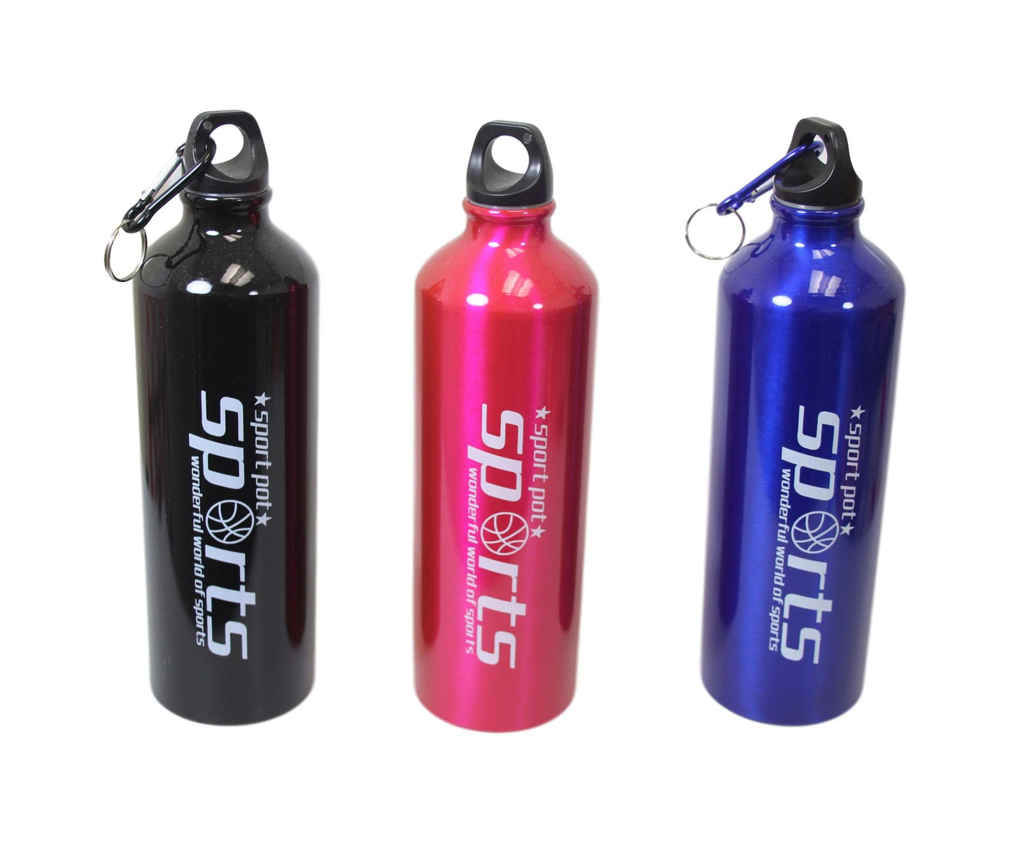 Metal Gym Sports Water Drinking Bottle 22 x 7 cm Assorted Colours 6486 A
