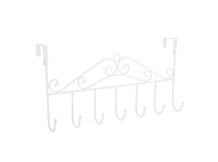 Metal Coat Hook Door Hanger Rack 40 x 21 cm Assorted Colours 6870