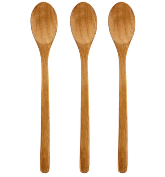 Wooden Kitchen Spoons 23cm Pack of 3 – SKU 6884
