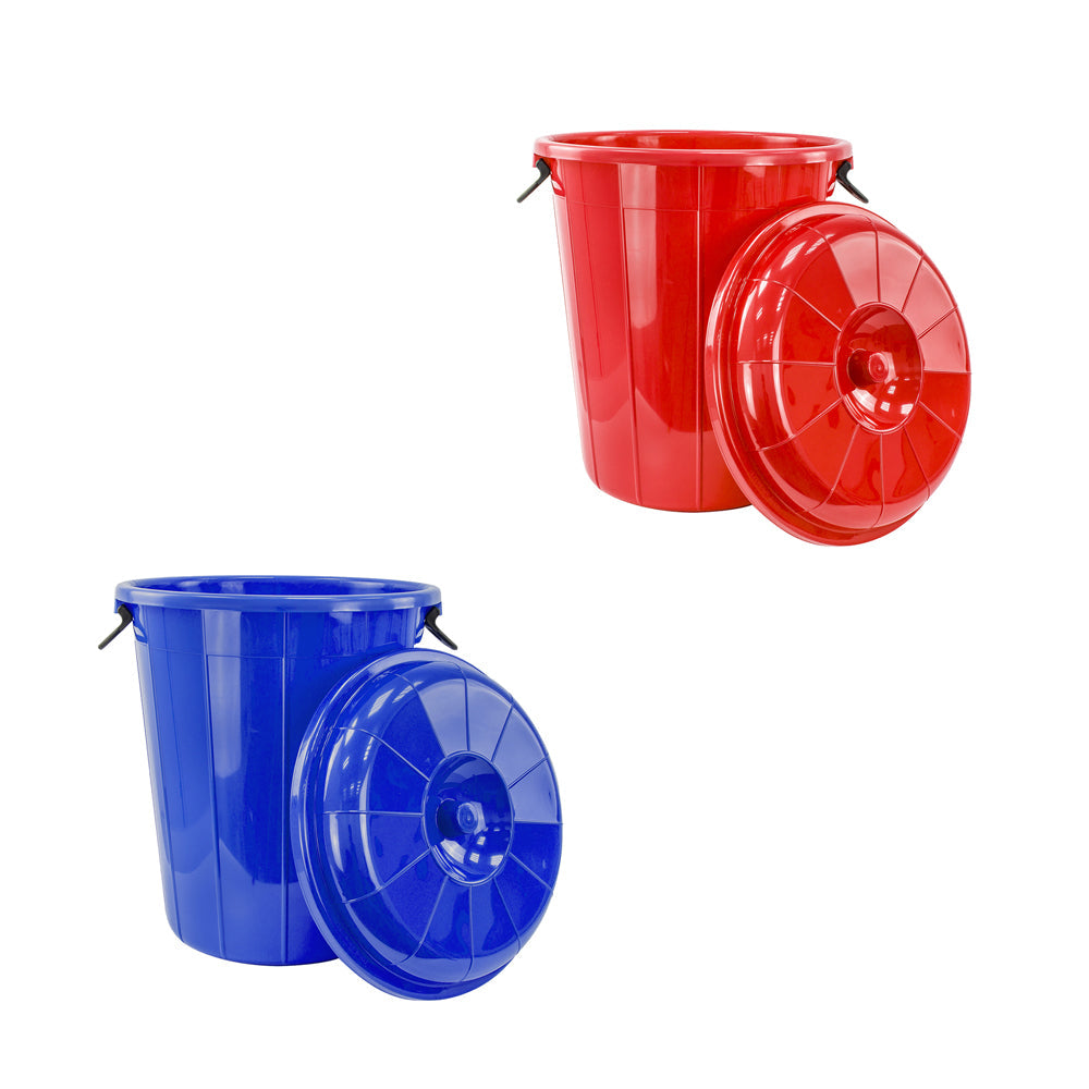 Plastic Eco Storage Drum Bin Bucket with 2 Side Handles 40L Assorted Colours 7704/Eco4000