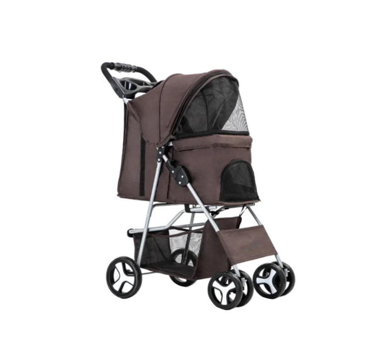 Pet Dog Pram Buggy Stroller with Plastic Handle 80 x 75 x 40 cm Assorted Colours 6943 A