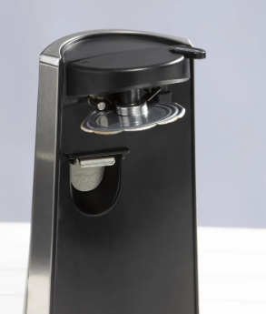 Daewoo 3-in-1 Electric Can Opener, Knife Sharpener &amp; Bottle Opener – Black/Chrome, SKU SDA2313GE