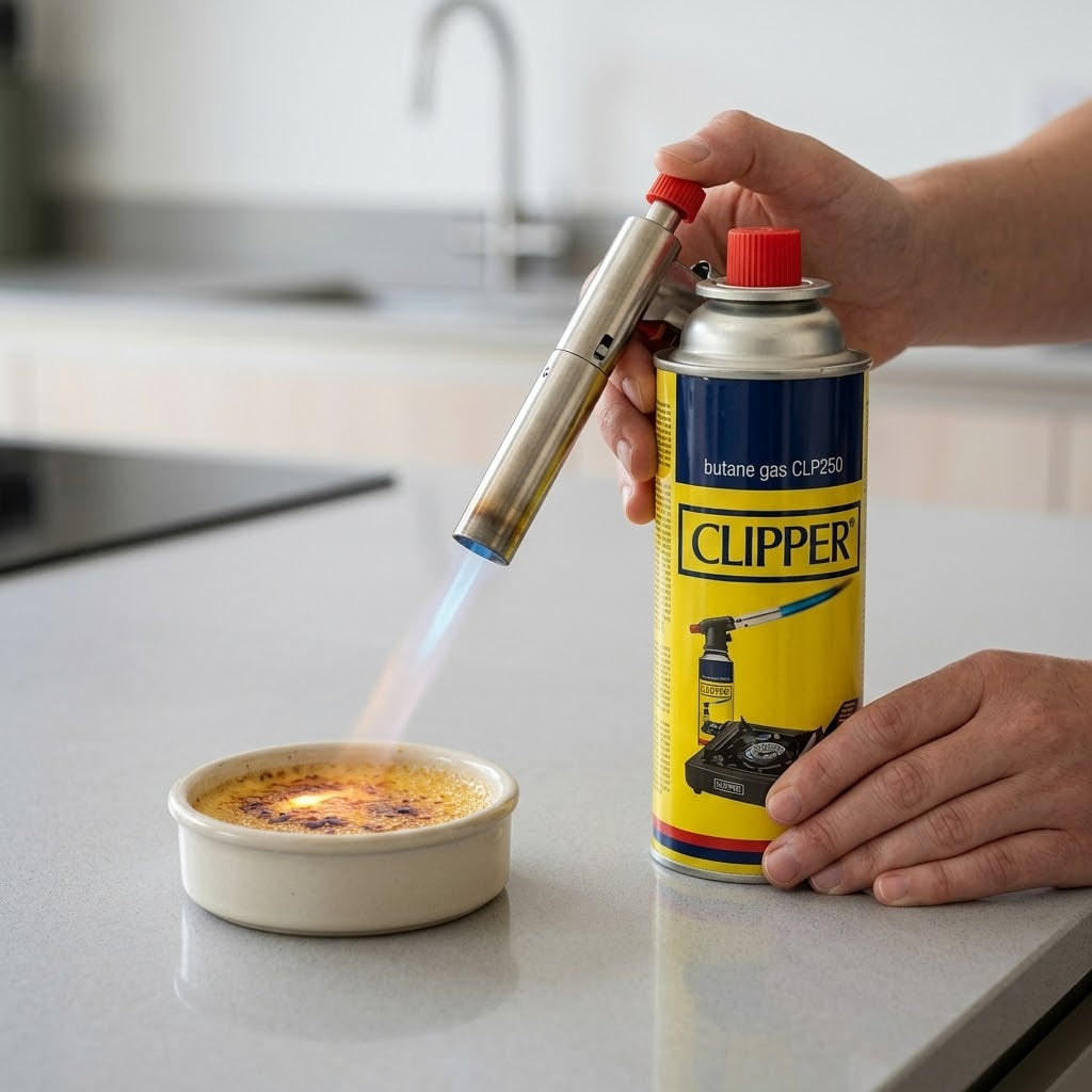 Clipper 400ml Butane Gas Canister, 20x7x7cm, 326g – SKU CLP250