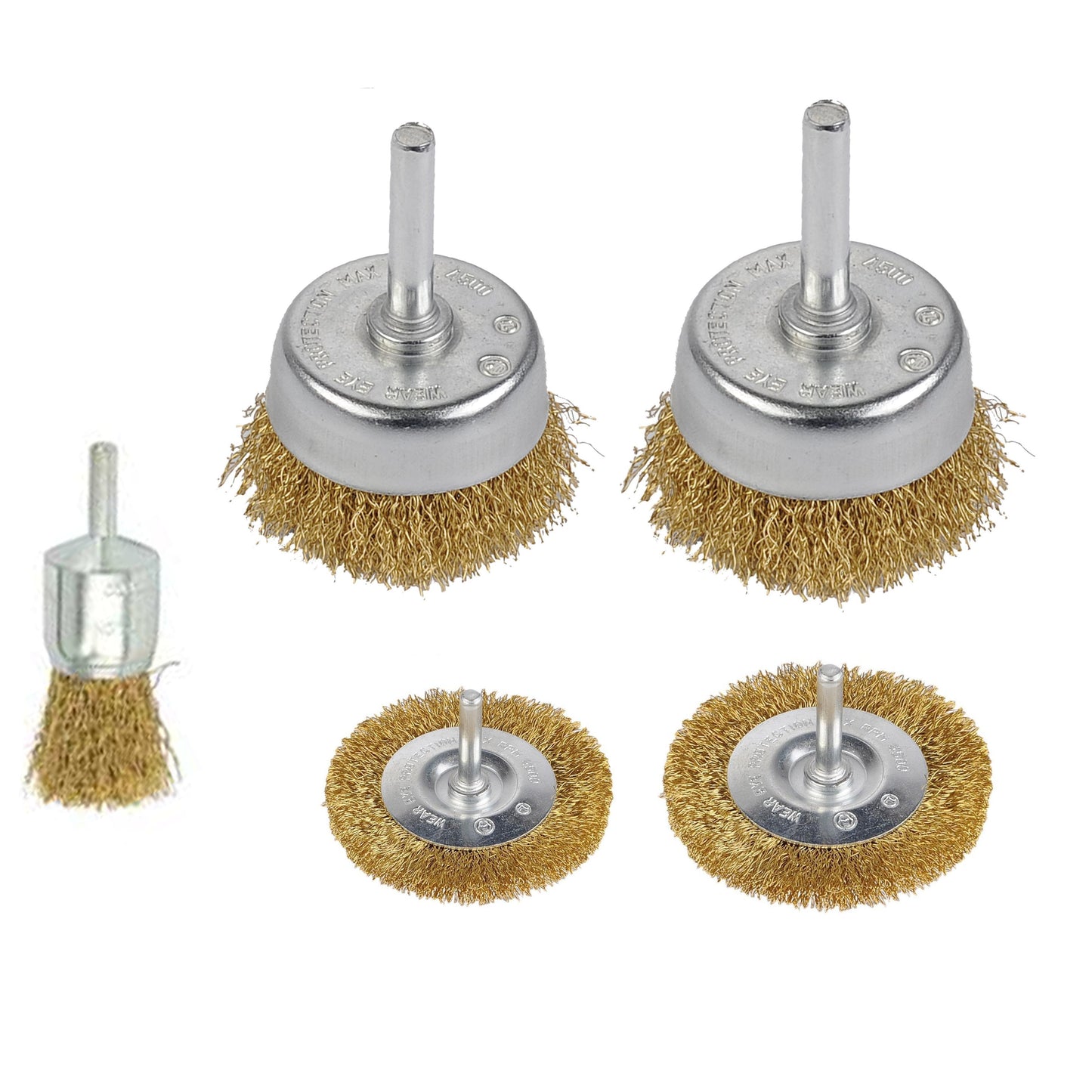 DIY Wire Wheel Cup Brush Set of 5 4386