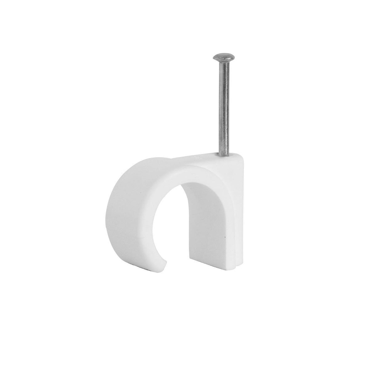 Value Pack Cable Clips Round White 7.0mm 1482