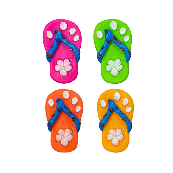 Pet Dog Toy Squeaky Slipper Flipflop 12 cm Assorted Colours 7089