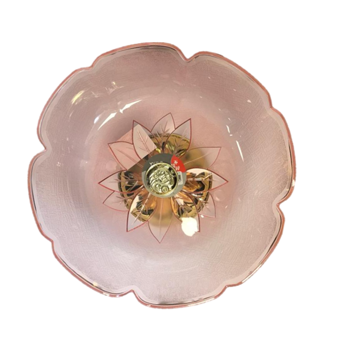 Plastic Flower Fruit Serving Bowl 22 x 10 cm Assorted Colours 7172