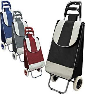 Shopping Trolley Solid Colour with One Stripe Pattern 92 x 26 x 21cm Assorted Colours 1220 /dl1102