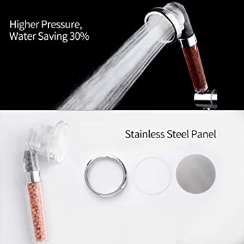 Shower Head Flow With Water Purify Beads Filter 1 Mode Only 6700