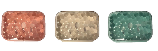 Plastic Bathroom Kitchen Soap Box Dish Holder 12 x 8 x 5 cm Assorted Colours 7226