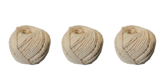 Cotton Cooking Twine Thread Rope 5 x 4 cm Pack of 3 7229