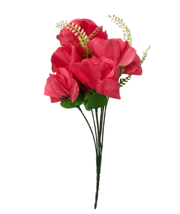 Plastic Artificial Flowers Carnation Inspired 38 cm Assorted Colours 7319