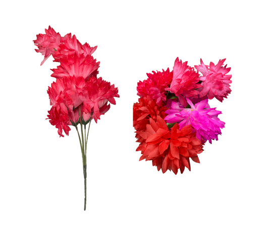 Plastic Artificial Flowers 50 cm Assorted Colours 7323