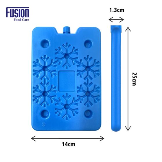 Freezer Ice Pack Block 24 x 15 x 1.3cm Pack of 4 Assorted Colours 7329