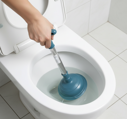 Metal Toilet Plunger 29 cm Assorted Colours 7451