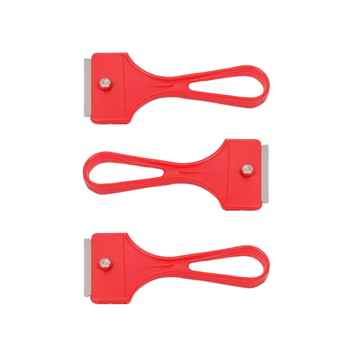 Mini Paint Residue Cleaning Scraper 10 cm Pack of 3 Assorted Colours 7464