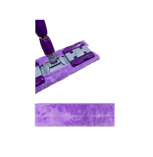 Extendable Microfibre Flat Floor Mop + Extra Mop Refill Pad 75 / 115 cm Assorted Colours 7624