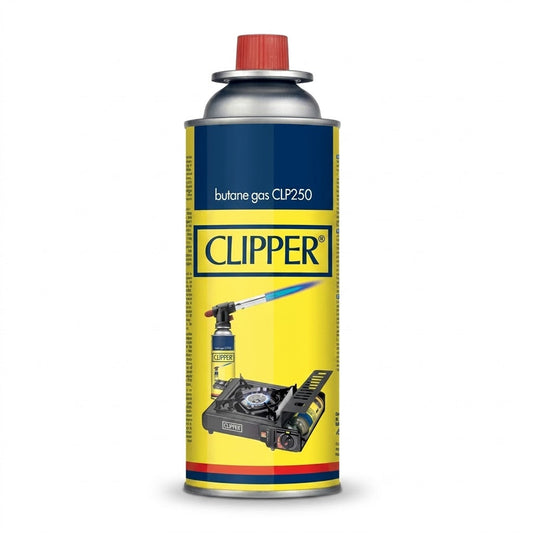 Clipper 400ml Butane Gas Canister, 20x7x7cm, 326g – SKU CLP250