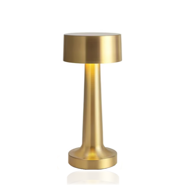 Cordless Metal Touch Sensitive LED Nightstand Table Desk Lamp USB Rechargeable 20.8 x 8.8 cm 7723