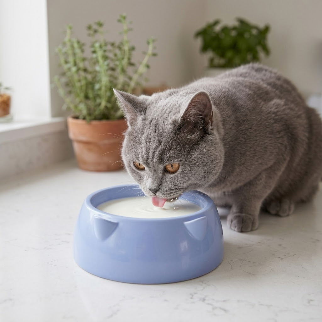 Cat Bowl Assorted Colours 21x21x11cm 113g SKU8127