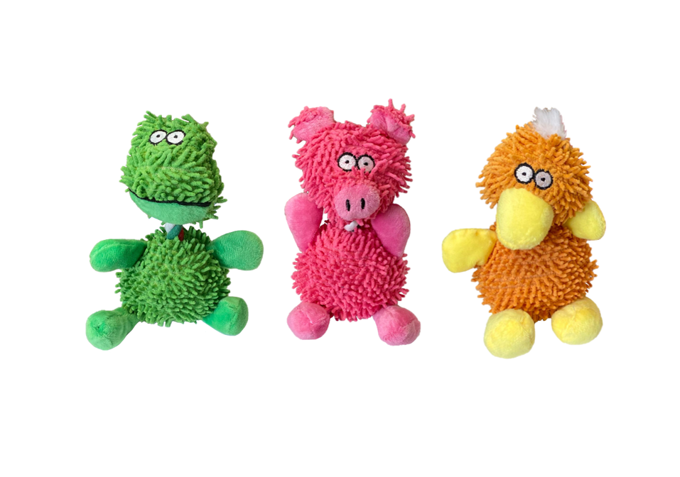 Pet Dog Squeaky Soft Toy Animal Design 20cm Assorted Designs 7861