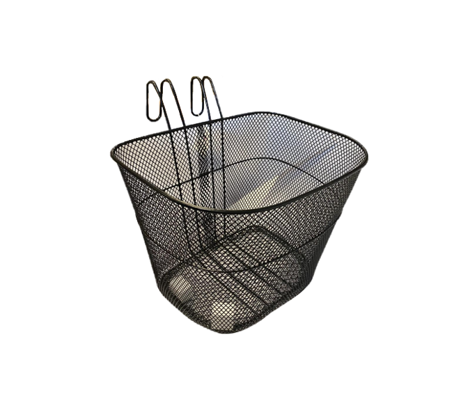 Metal Bicycle Bike Basket Black 24 x 33 x 25.5cm 7879