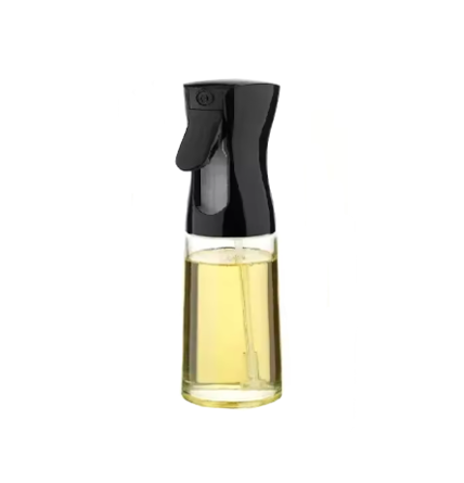 Glass Oil and Vinegar Spray Bottle with Plastic Top 200ml Assorted Colours 7883